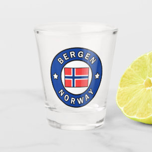 Bergen Norwegen Schnapsglas