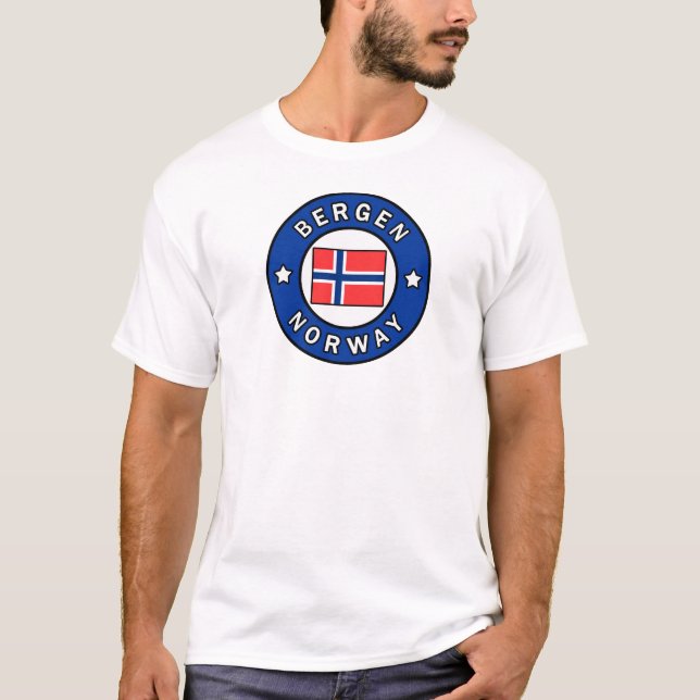 Bergen Norwegen T-Shirt (Vorderseite)