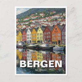 Bergen Norwegen Travel Postkarte