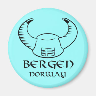 Bergen Norwegen Viking Hat Magnet
