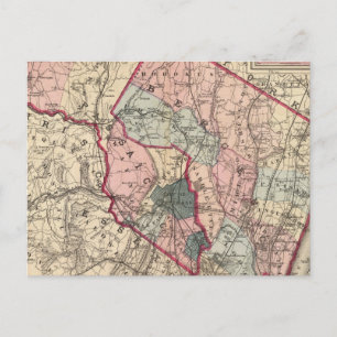 Bergen, Passaic Cos, NJ Postkarte