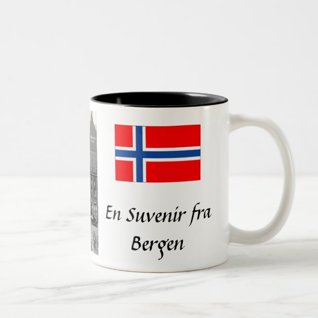 Bergen Souvenir Tasse (Rechts)