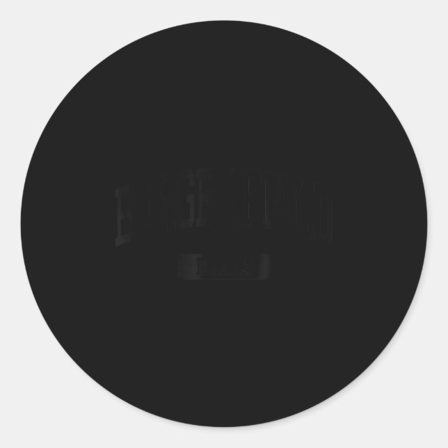 Bergenfield High School Hs Bergenfield Nj Varsity Runder Aufkleber (Vorderseite)