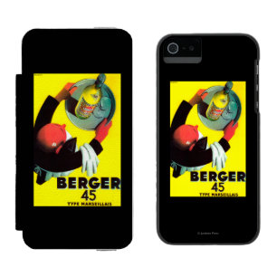 Berger 45 Vintage Poster Europa Incipio Watson™ iPhone 5 Geldbörsen Hülle