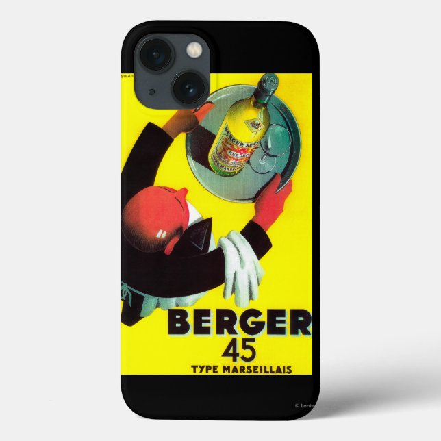 Berger 45 Vintages PosterEurope Case-Mate iPhone Hülle (Rückseite)