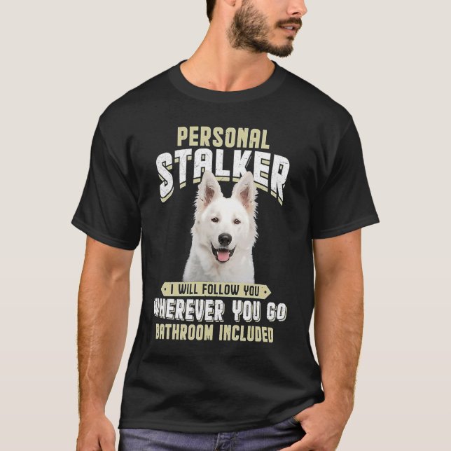 Berger Blanc Suisse Personal Stalker I. Folgen T-Shirt (Vorderseite)