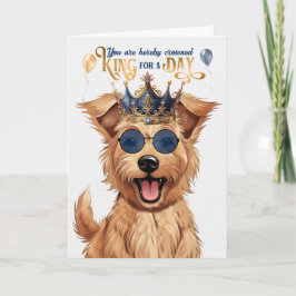 Berger Picard Dog King für Tag Funny Geburtstag Karte