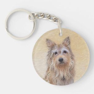 Berger Picard Malerei - Niedliche Hundekunst Schlüsselanhänger