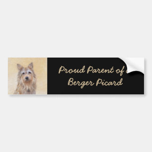 Berger Picard Malerei - Niedliche Original Hunde K Autoaufkleber