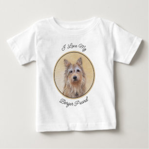 Berger Picard Malerei - Niedliche Original Hunde K Baby T-shirt