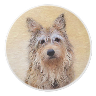 Berger Picard Malerei - Niedliche Original Hunde K Keramikknauf