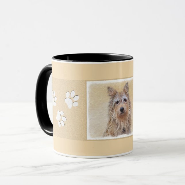 Berger Picard Malerei - Niedliche Original Hunde K Tasse (Vorderseite Links)