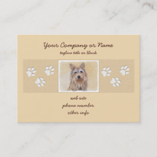 Berger Picard Malerei - Niedliche Original Hunde K Visitenkarte