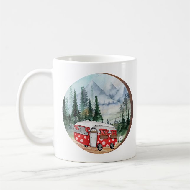 Bergerlebniscamper - Illustration Kaffeetasse (Links)