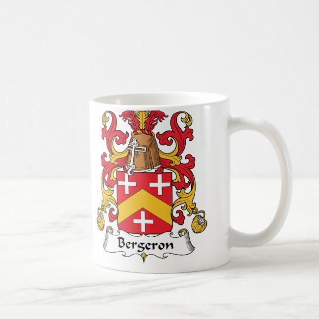 Bergeron Familienwappen Tasse (Rechts)