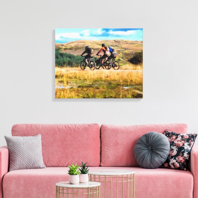 BERGFAHREN LEINWANDDRUCK (Insitu (Wohnzimmer))