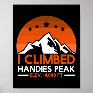 Bergfan Colorado Handies Peak Wanderer Kletterer Poster