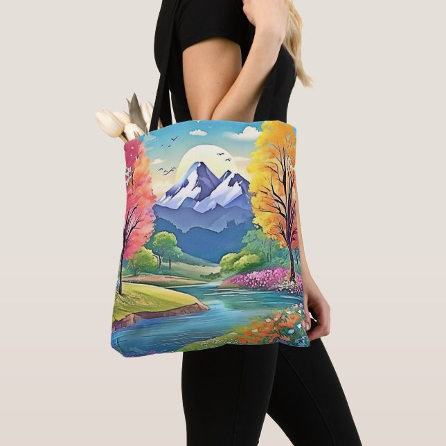 Bergfluss Landschaft Kunst, Dichtung (Von Nahem)