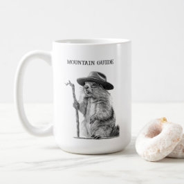 Bergführer - skurrile Marmotdesign Kaffeetasse