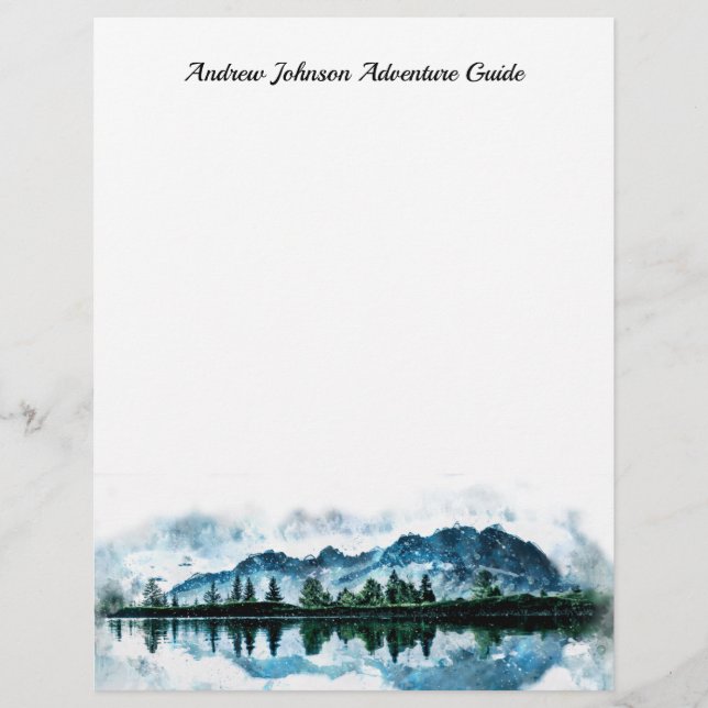 Bergführerin "Custom Letterhead" Briefbogen (Vorderseite)