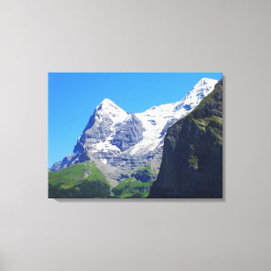 Berggipfel in den Schweizer Alpen Leinwanddruck