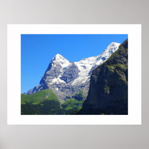 Berggipfel in den Schweizer Alpen Poster