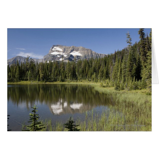 Berggipfel in einem See (Vorderseite (Horizontal))