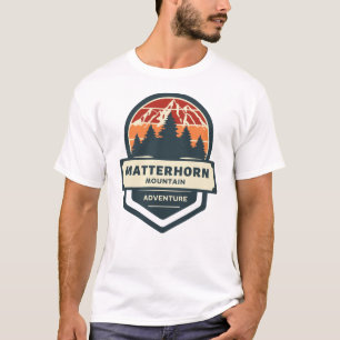 Berggipfel Matterhorn Klettern und Wandern T-Shirt