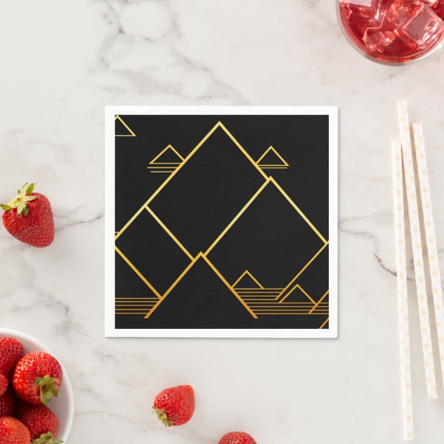 Berggipfel Minimalismus Serviette (Beispiel)