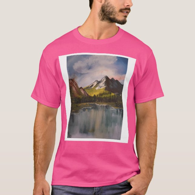 Berggipfel ohne Felsen T-Shirt (Vorderseite)