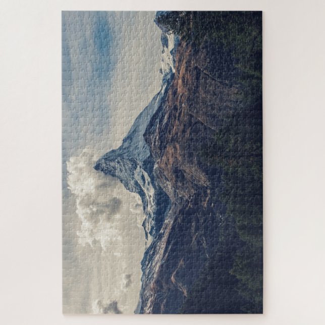 Berggipfel von Matterhorn Puzzle (Vertikal)