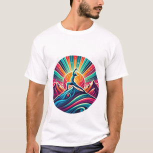 Berggipfel Yoga: Ausgeglichenheit und Stärke T-Shirt