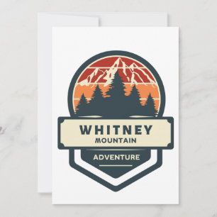 Berggipfelbesteigung und Wandern am Whitney Feiertagskarte