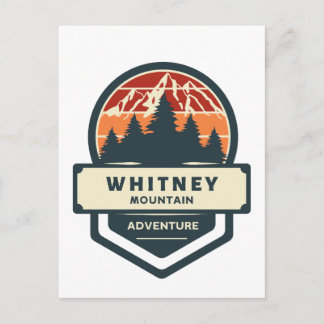 Berggipfelbesteigung und Wandern am Whitney Postkarte