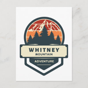 Berggipfelklettern und Wandern am Whitney Feiertagspostkarte