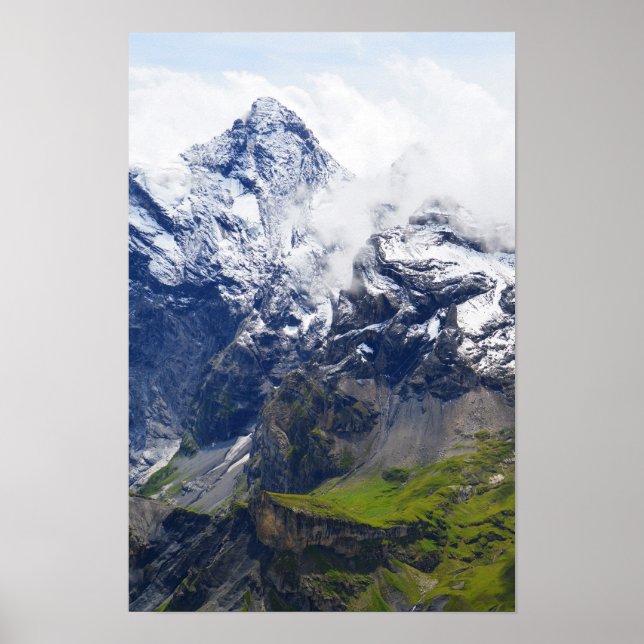 Berghang in den Schweizer Alpen Poster (Vorne)