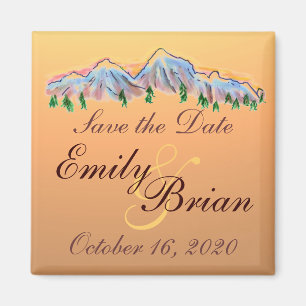 Bergherbstthema speichert Dattelmagnete Magnet