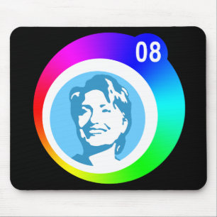 Berghütte. Regenbogenblasen. Mousepad