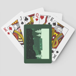 Berghütten-Spielkarten Spielkarten