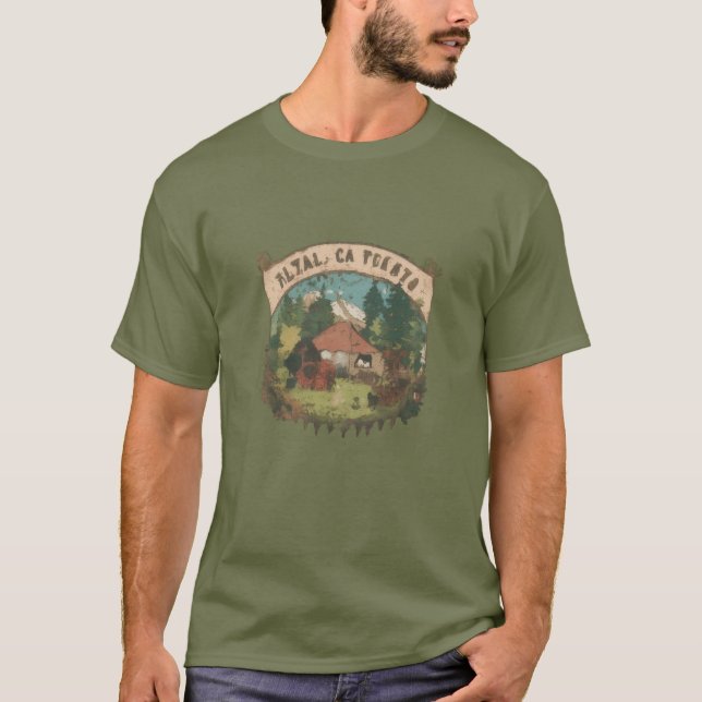 Berghüttenabenteuergebirge T - Shirt (Vorderseite)