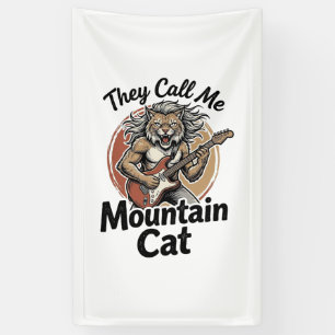 Bergkatze Vintage Gravur Fels Grafik T-Shirt_1 Banner