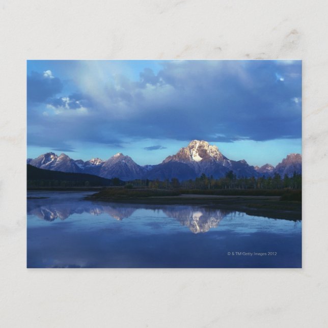Bergkette Grand Teton 2 Postkarte (Vorderseite)