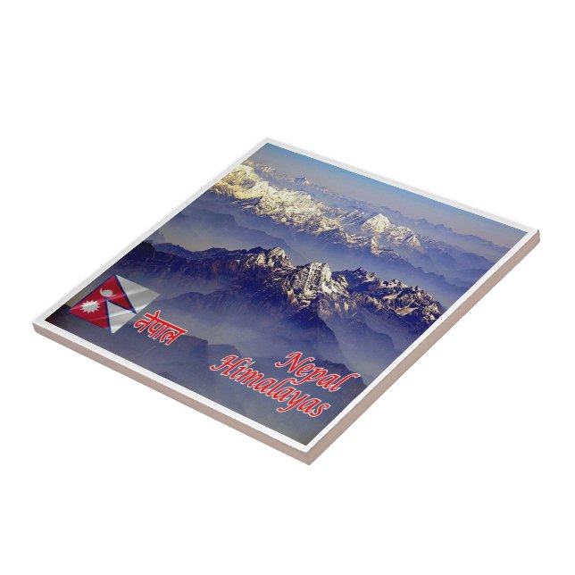 Bergkette HIMALAYAS, Nepal, Fliese (Seite)
