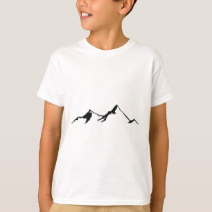 Bergkette Vintage Design Klettern Wandern Skifahre T-Shirt