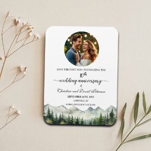 Bergkiefer 10 Hochzeitstag Save the Date Magnet