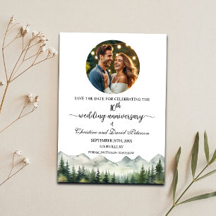 Bergkiefern 10. Hochzeitstag Foto Save The Date