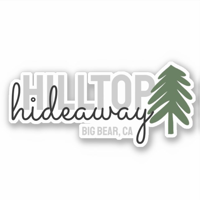 Bergkiefern - Vinyl Aufkleber (Vorderseite)