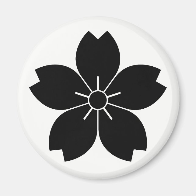 Bergkirschblüte Magnet (Vorne)