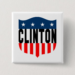 Bergklatsche US Flagge Button