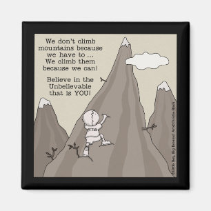 Bergkletterer Magnet